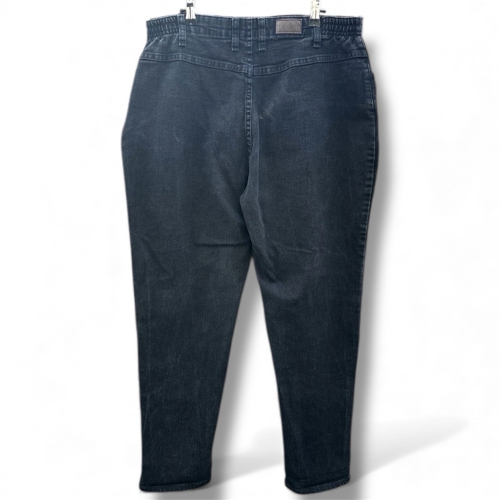 Lee Black Denim Plus Size Relaxed Fit High Rise Straight Leg Mom Jeans Size 36” - Picture 7 of 7